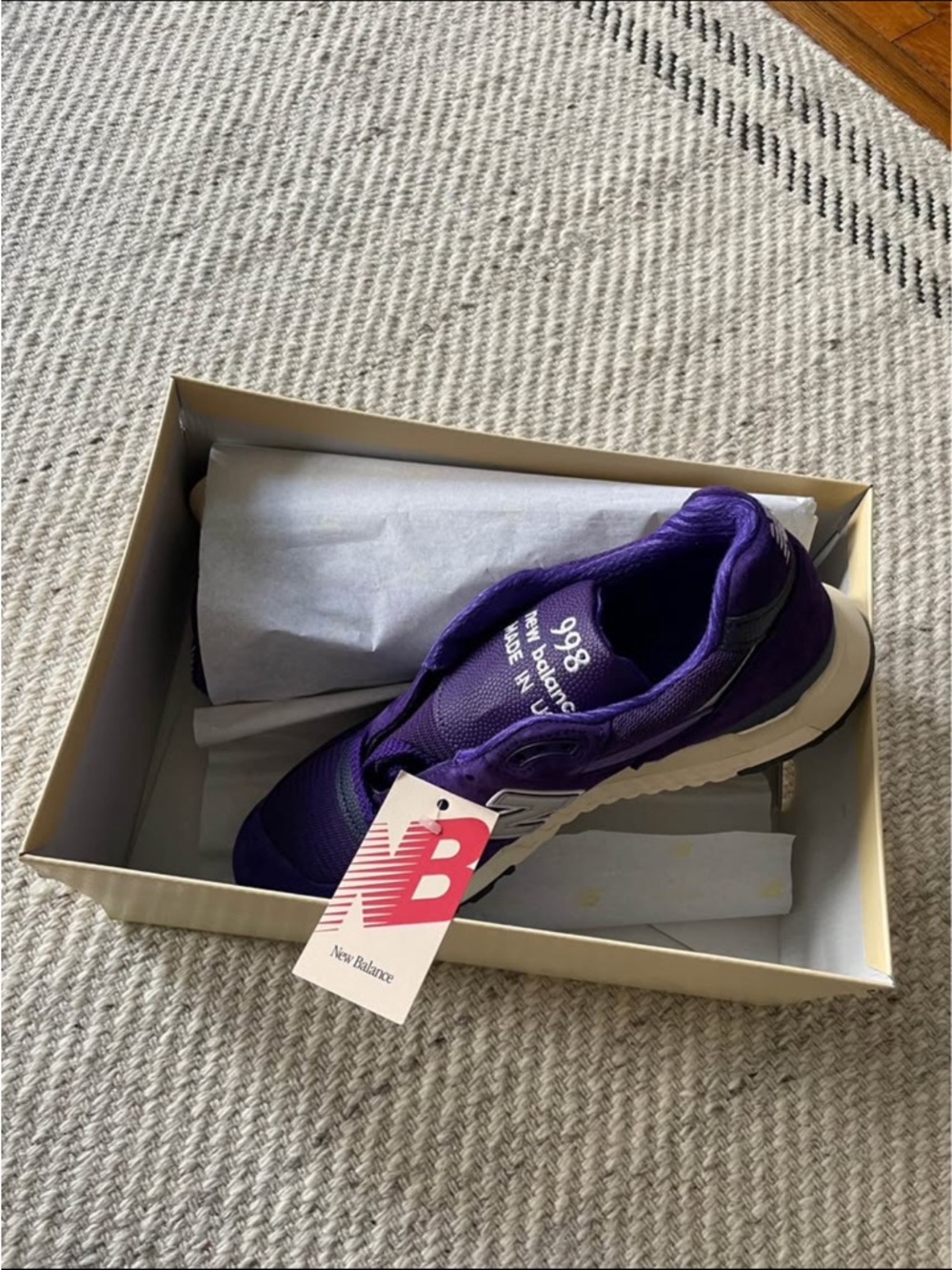 New Balance Purple 998 Athletic Sneaker